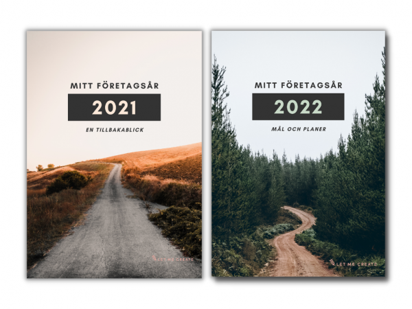 Mitt Företagsår 2021/2022 – arbetsböcker för företagare av Let me create